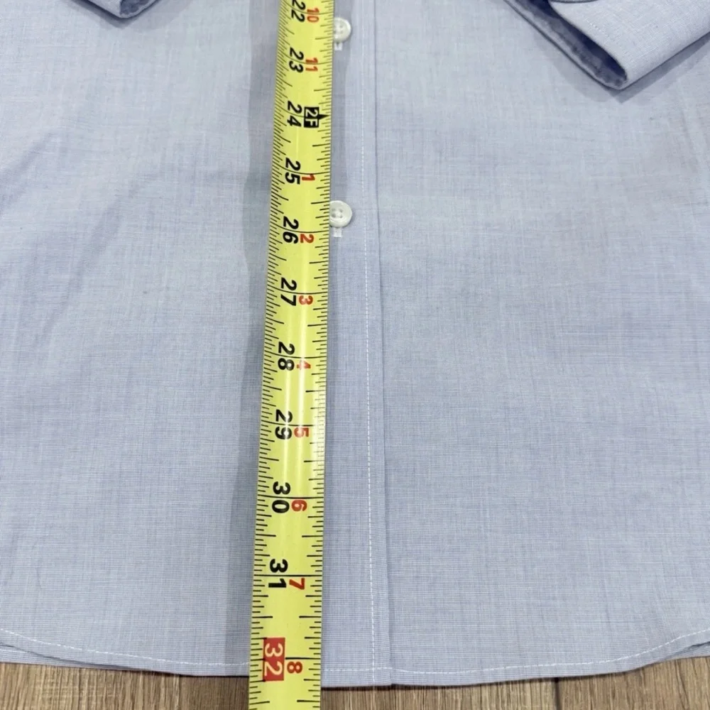 J.Crew Ludlow Shirt Mens Size 15.5 33 Blue Button Up Slim Cotton Blend